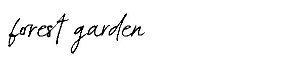  Forest garden font