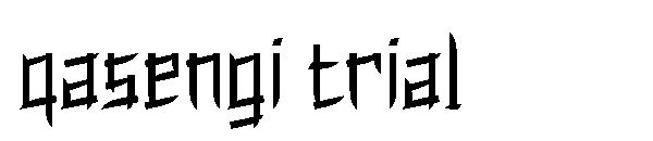 Qasengi trial字体