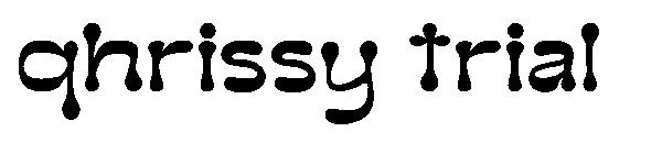 Qhrissy trial字体