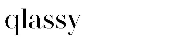 Qlassy字体