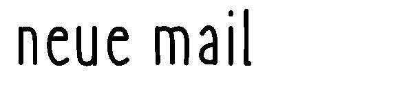 Neue mail字体