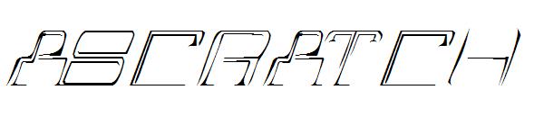 ASCRATCH字体