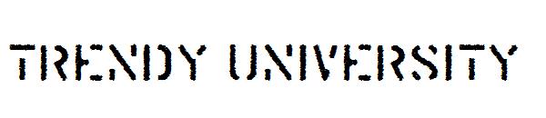 Trendy University字体