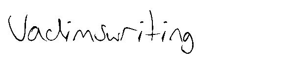 Vadimswriting字体
