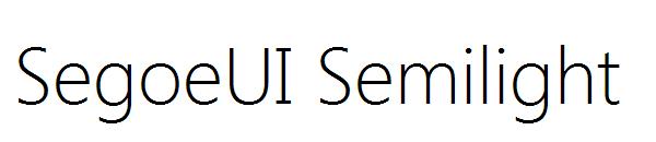 SegoeUI Semilight字体