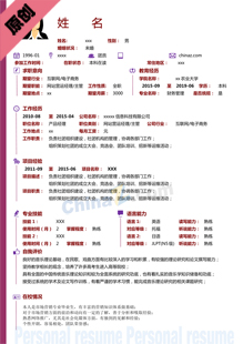 影视剧助理编导简历模板