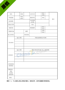 汽车销售简历电子版表格