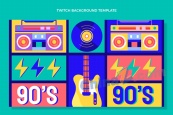 90年代音乐节广告海报
