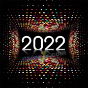 2022炫彩新年海报设计