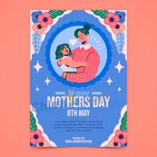 母亲节矢量海报设计