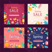 春季促销海报模板设计