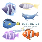 海洋世界鱼类动物素材