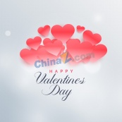情人节快乐矢量海报设计