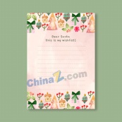 圣诞节手绘元素信纸