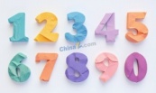 3D立体粉笔数字合集矢量素材