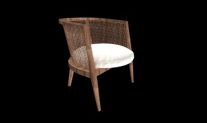 藤条椅3d模型