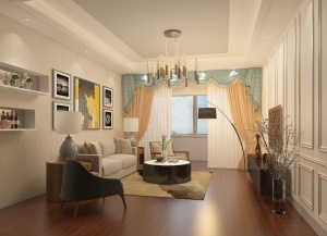 舒适客厅3D模型设计