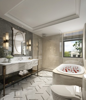 欧式浴室装饰模型效果图