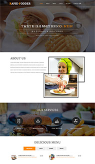 海鲜美食大餐网站模板