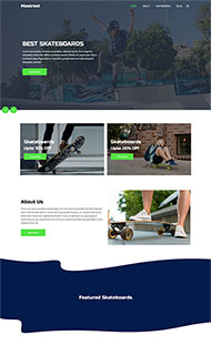 滑板生产厂家网站HTML5模板