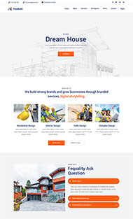 建筑工程公司网站HTML5模板
