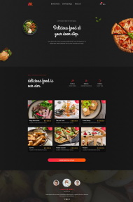 轻食餐美食外卖HTML5网站模板