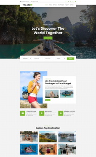 旅游宣传HTML5网站模板