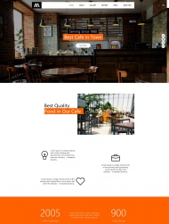 创意咖啡馆饮品店宣传网站模板