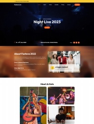响应式跨年夜宣传网站模板