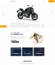 摩托车机车电子商务HTML5模板