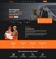 太阳能电池板公司网站模板