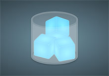 玻璃杯中的冰块CSS3特效