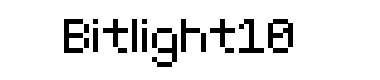 Bit Light10 sRB字体