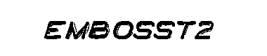 Embosst2字体
