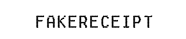 Fakereceipt字体