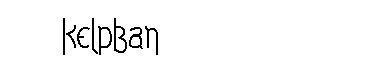 Kelpban字体