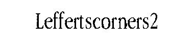 Leffertscorners2字体