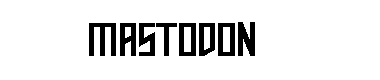Mastodon字体