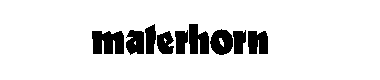 Materhorn字体