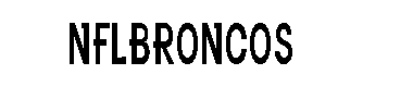 Nflbroncos字体
