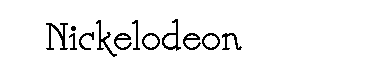 Nickelodeon字体