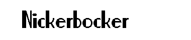 Nickerbocker-Normal字体