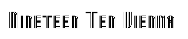 Nineteen Ten Vienna字体