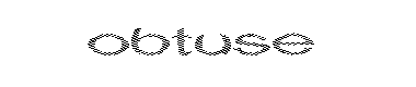 Obtuse字体