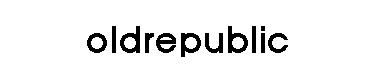 Oldrepublic字体