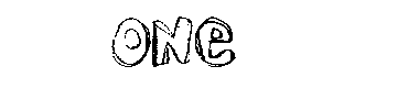 One字体