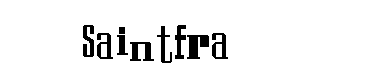 Saintfra字体