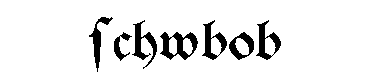 Schwbob字体