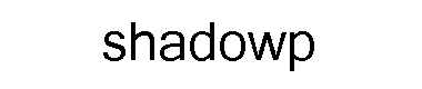 Shadowp字体