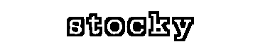 Stocky字体